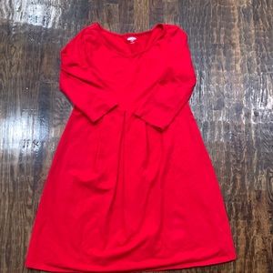 Red old navy medium maternity dress